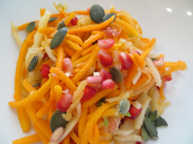 Butternut Squash Salad with fennel and Pomegranate