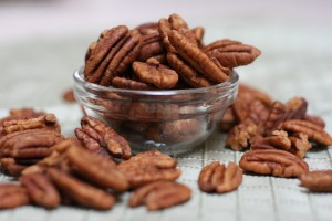 Organic raw pecan nuts